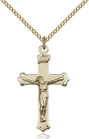 Gold Filled Crucifix Pendant  0651GF/18GF