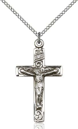 Sterling Silver Crucifix Pendant  0652SS/18SS