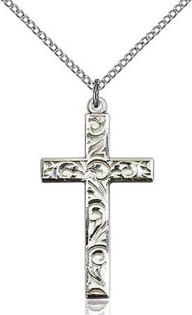Sterling Silver Cross Pendant  0652YSS/18SS