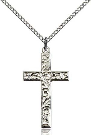 Sterling Silver Cross Pendant  0653YSS/18SS