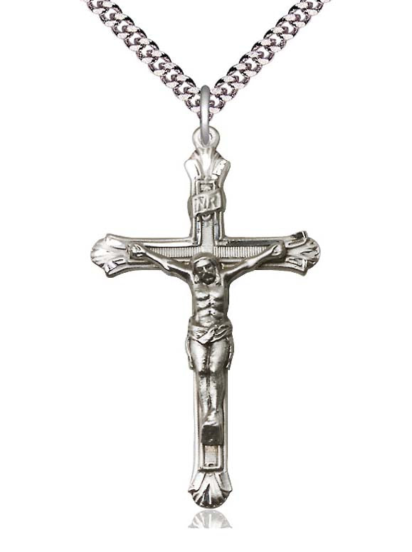 Sterling Silver Crucifix Pendant  0657SS/24S