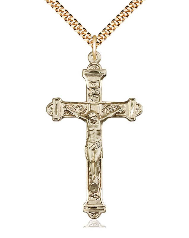 Gold Filled Traditional Crucifix Pendant 0658GF/24G