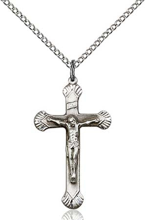 Sterling Silver Crucifix Pendant   0664SS/18SS