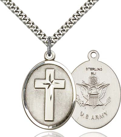 Sterling Silver Cross / Army Pendant 0783SS10/24S