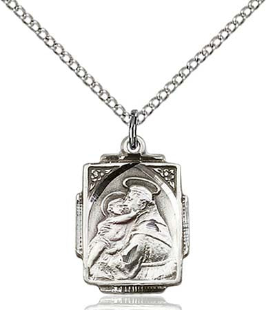 Sterling Silver St. Anthony Pendant  0804DSS/18SS