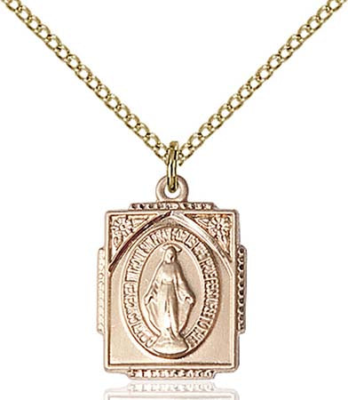 Gold Filled Miraculous Pendant - 0804MGF/18GF