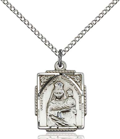 Sterling Silver Our Lady of Prompt Succor Pendant  0804PSSS/18SS