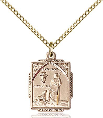 Gold Filled St. Roch Pendant 0804RHGF/18GF