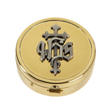 IHS Gold Plate Pyx 12 host