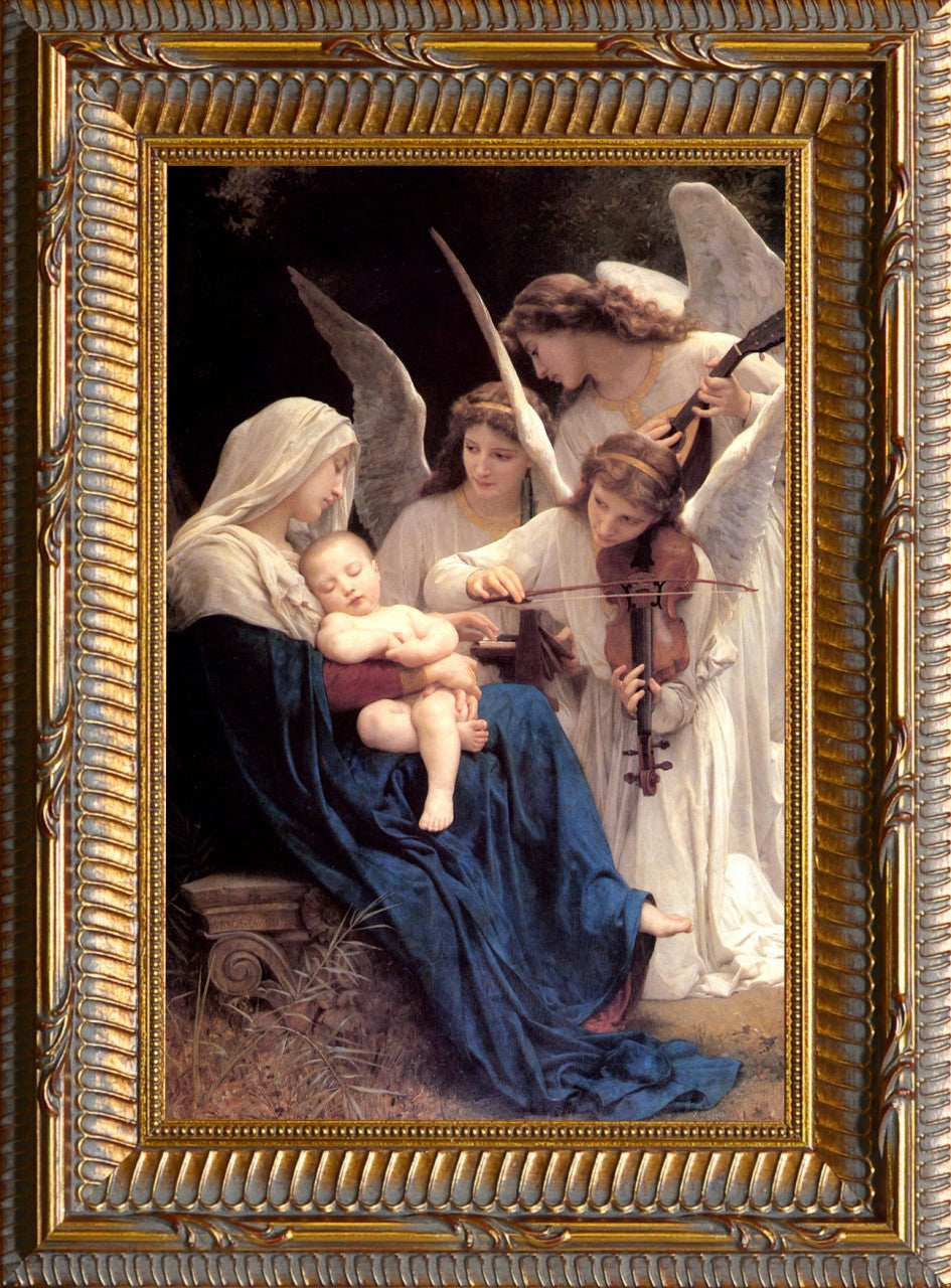 Song of the Angels Framed Print in Ornate Gold Frame