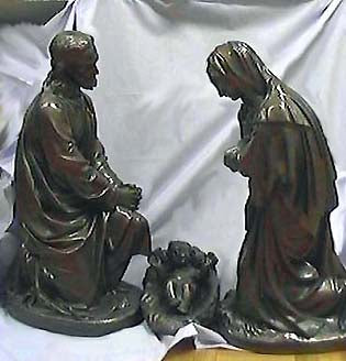 Holy Family Outdoor Set in faux Bronze Finish