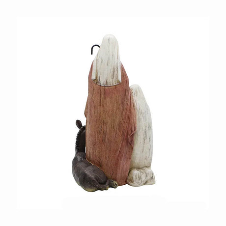 Woodgrain Holy Family with Donkey Figure 31321
