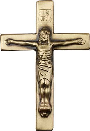 Antique Gold Crucifix Visor Clip 1066VG
