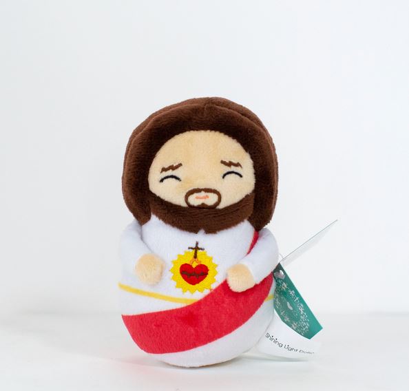Mini Sacred Heart of Jesus Plush Shining Light Doll