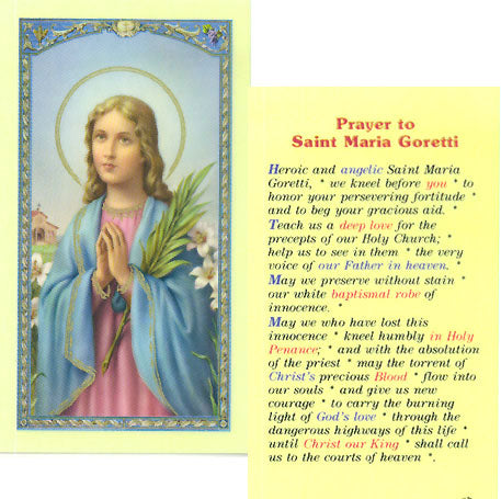 Saint Maria Goretti Holy Card -800-028