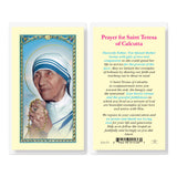Saint Mother Teresa of Calcutta Prayer Card