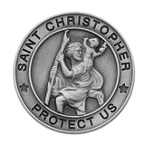 Large Round St Christipher Visor Clip  VC894