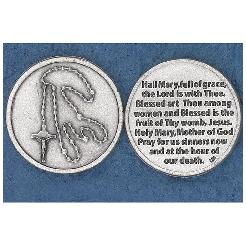 Rosary Hail Mary Coin Loose