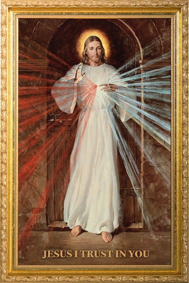 Skemp Divine Mercy Framed Print - 12x20 image