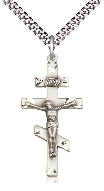 Sterling St. Andrew Orthodox Crucifix Pendant  0249SS/18S