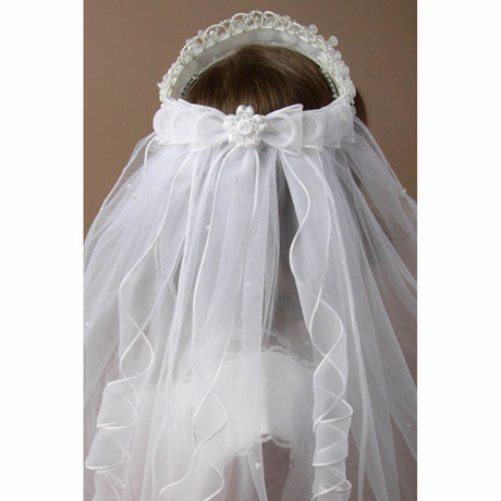 Allison Deluxe First Communion Crown Veil