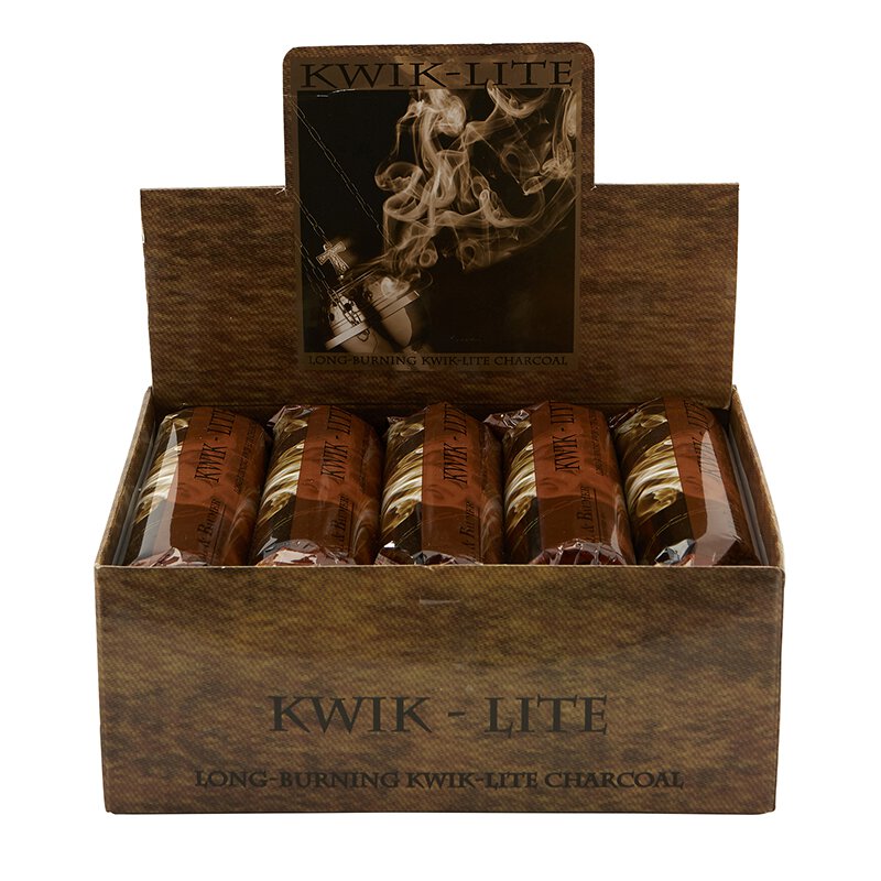 Kwik-Lite Home Use Incense Charcoal 10ct tab sleeve