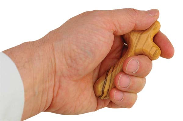 Small Olivewood Comfort Cross with Card CRS1600