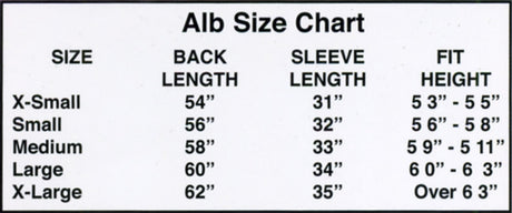 Monks Cloth Square Neck Alb no. 4222