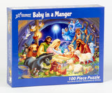 Baby in a Manger Jigsaw Puzzle for Children 100 pieces