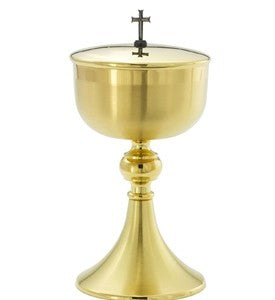 Combination High Polish & Satin Finish Ciborium  B137G