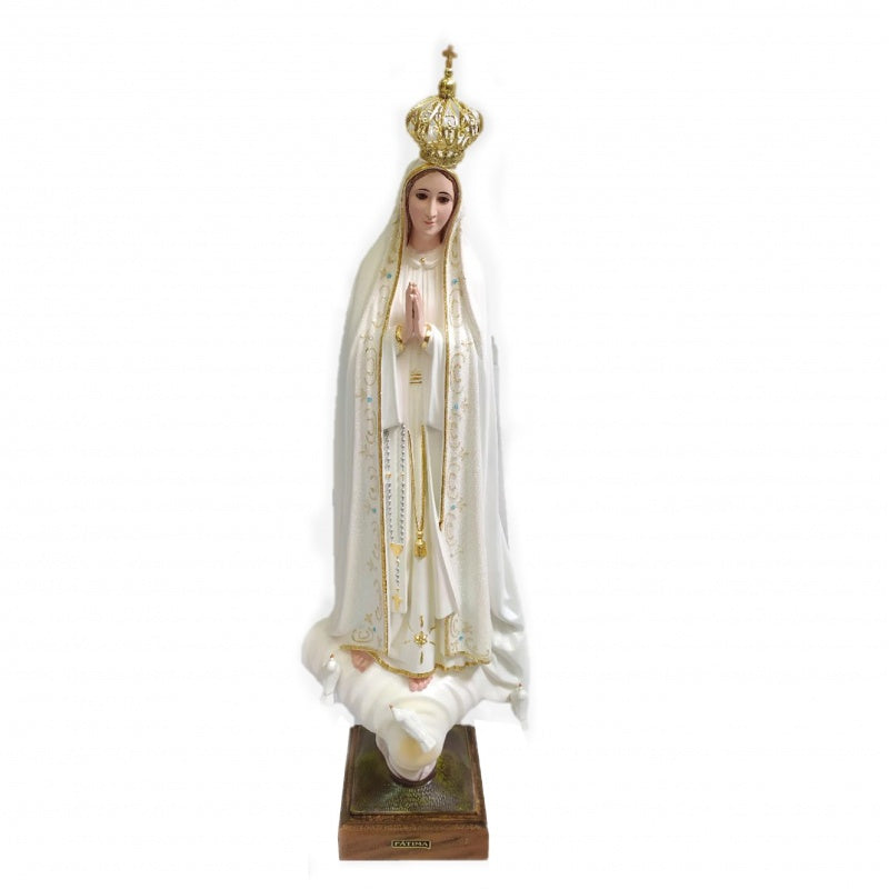 27.5 inch Our Lady of Fatima Statue with Glass Eyes