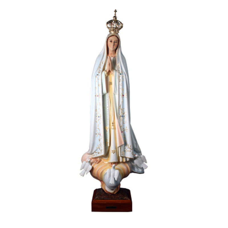 29 inch Our Lady of Fatima Statue with Glass Eyes