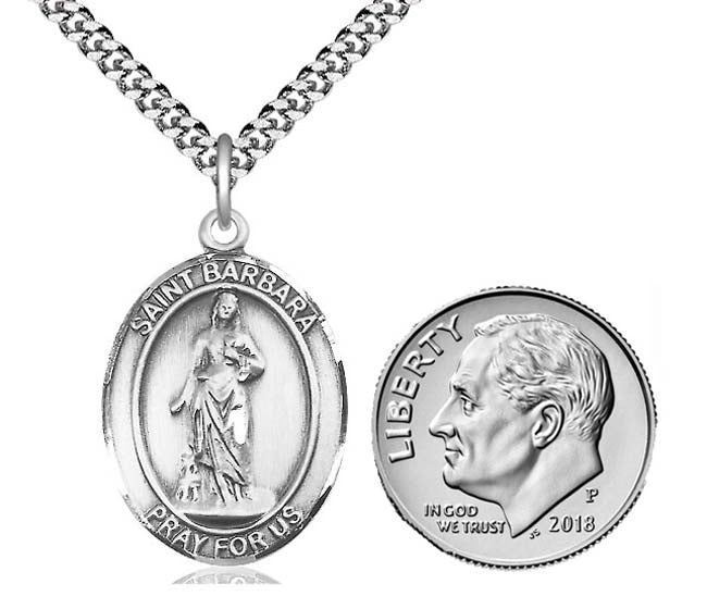 St. Barbara Medal 8006SS/18S