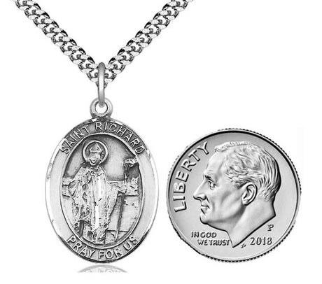 St. Richard Medal 8093SS/18S