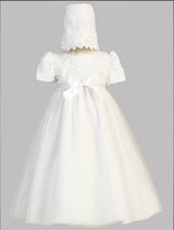 Lillian Christening Gown with Bonnet