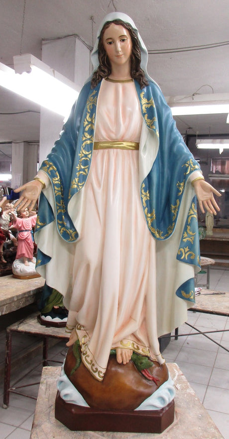 55 inch Our Lady of Grace Full Color Statue no. 3552
