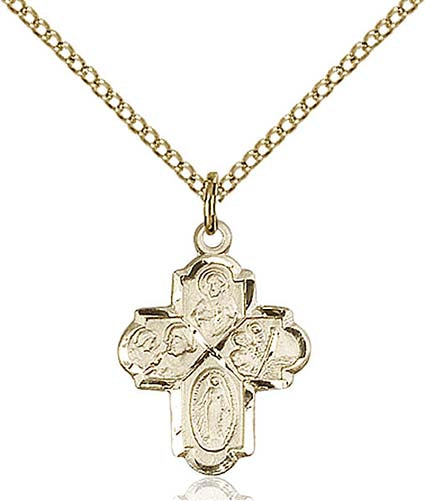 Gold Filled 4-Way Pendant 0047GF18GF