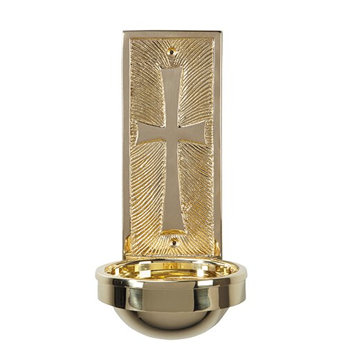 Cross Back Holy Water Font B3419