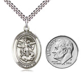 St. Michael the Archangel Sterling Silver Medal 8076SS/18S