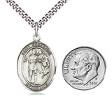 St. Sebastian Sterling Silver Medal 8100SS/18S