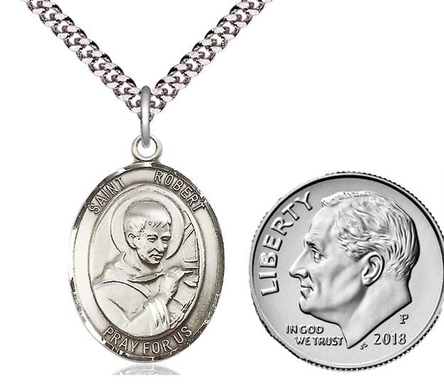 St. Robert Bellarmine Sterling Silver Medal 8096SS/18S
