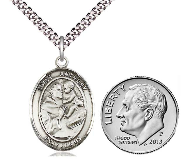 St. Anthony of Padua Sterling Silver Medal 8004SS/20S