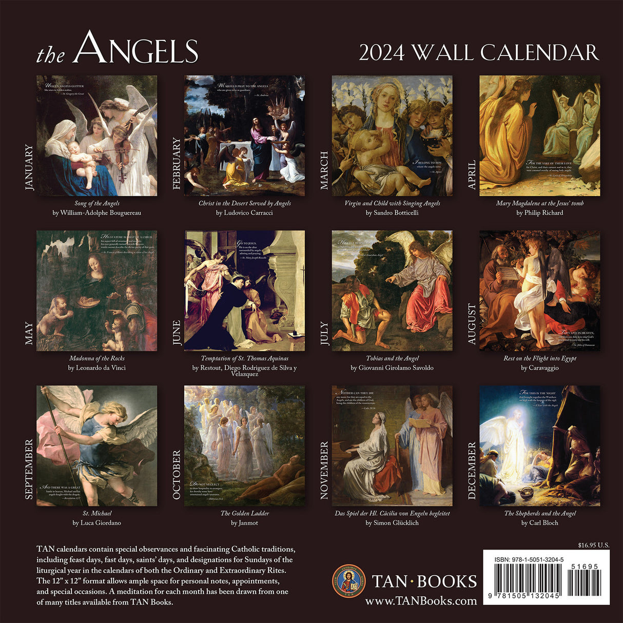 2027 The Angels Wall Calendar