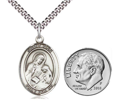 St. Ann Sterling Silver Medal 8002SS/18S
