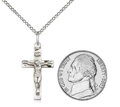 Sterling Silver Crucifix Pendant  0001SS18S