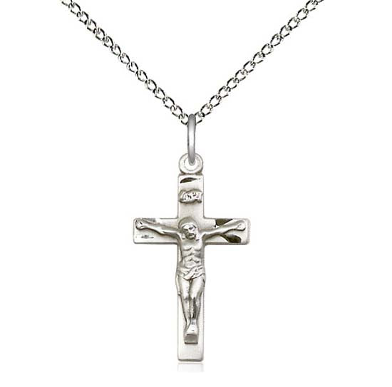 Sterling Silver Crucifix Pendant  0001SS18S