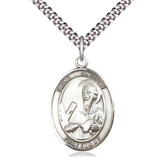 St. Andrew Sterling Silver Medal 8000SS/18S