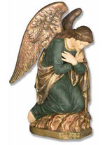 39 inch Kneeling Adoration Angel with Crossed Arms Statue - Left Orientation