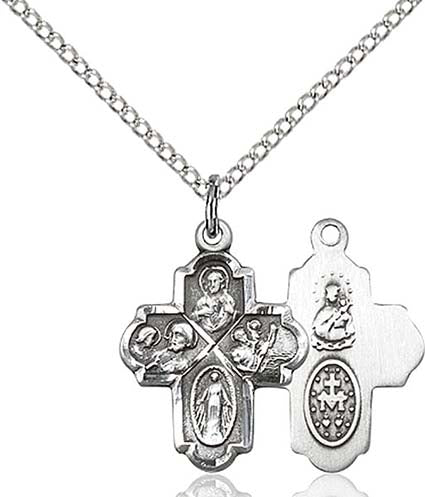Sterling Silver 4-Way Pendant 0047SS18SS