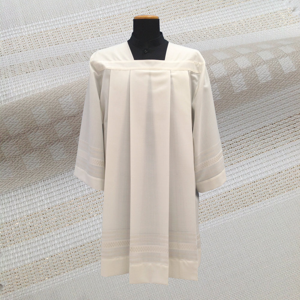 Italian Surplice with Beige Weaving Bands 9772